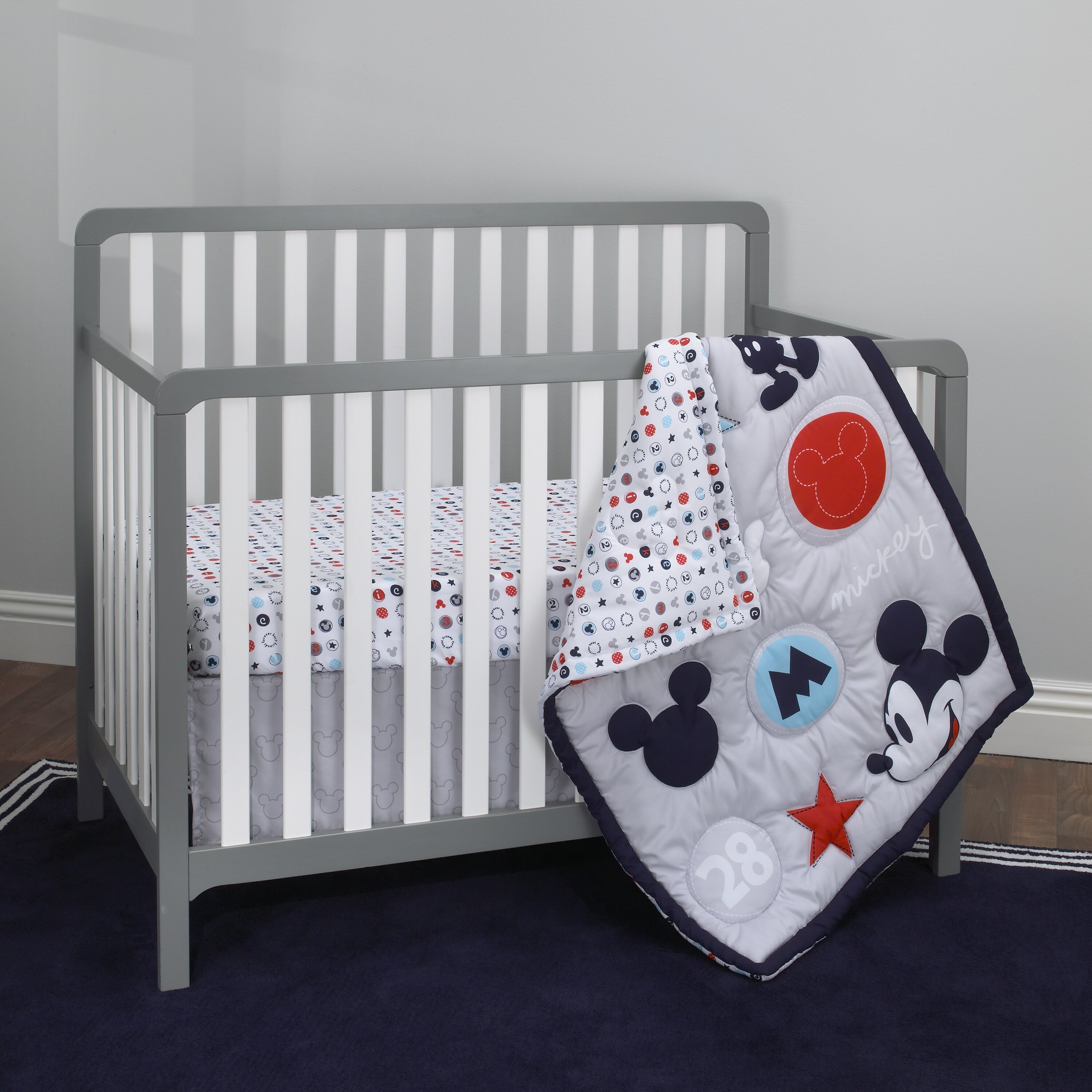 Disney Nojo Disney Amazing MickeyMouse 3 Piece Crib Bedding Set Reviews Wayfair